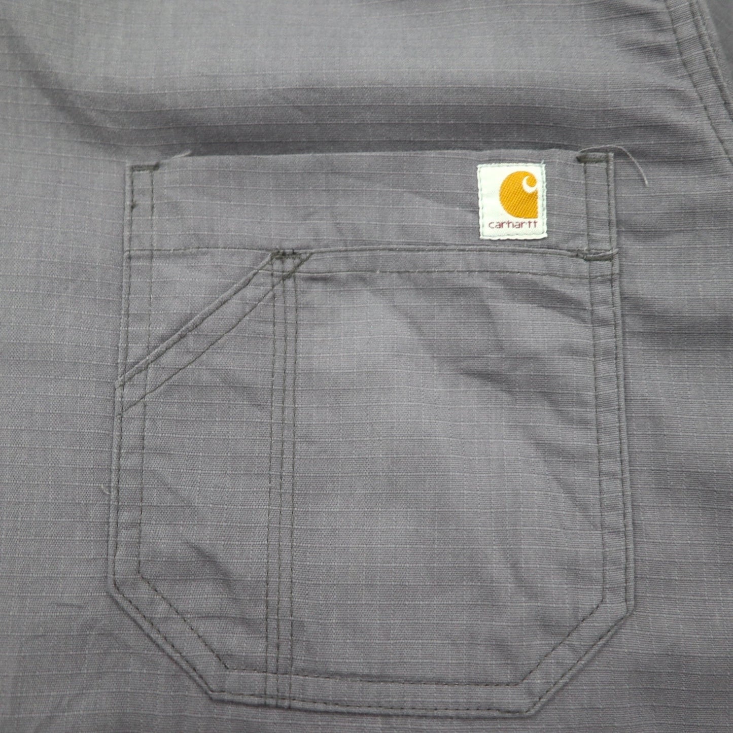 carhartt リップストップ プルオーバー メディカルシャツ ドクターシャツ L グレー 胸ポケット C15108