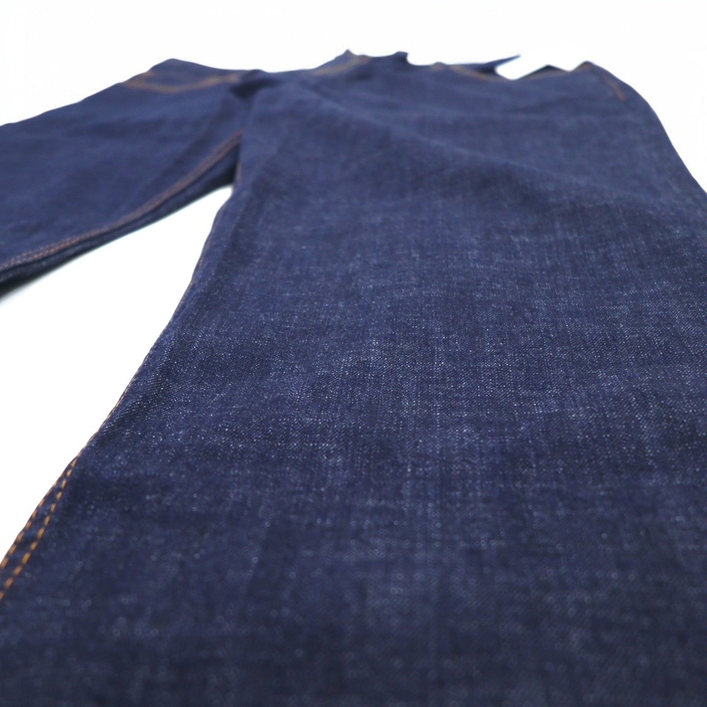 Eddie Bauer リジッド デニムパンツ XL インディゴ ブルー COTTON USA リラックスフィット 未使用品