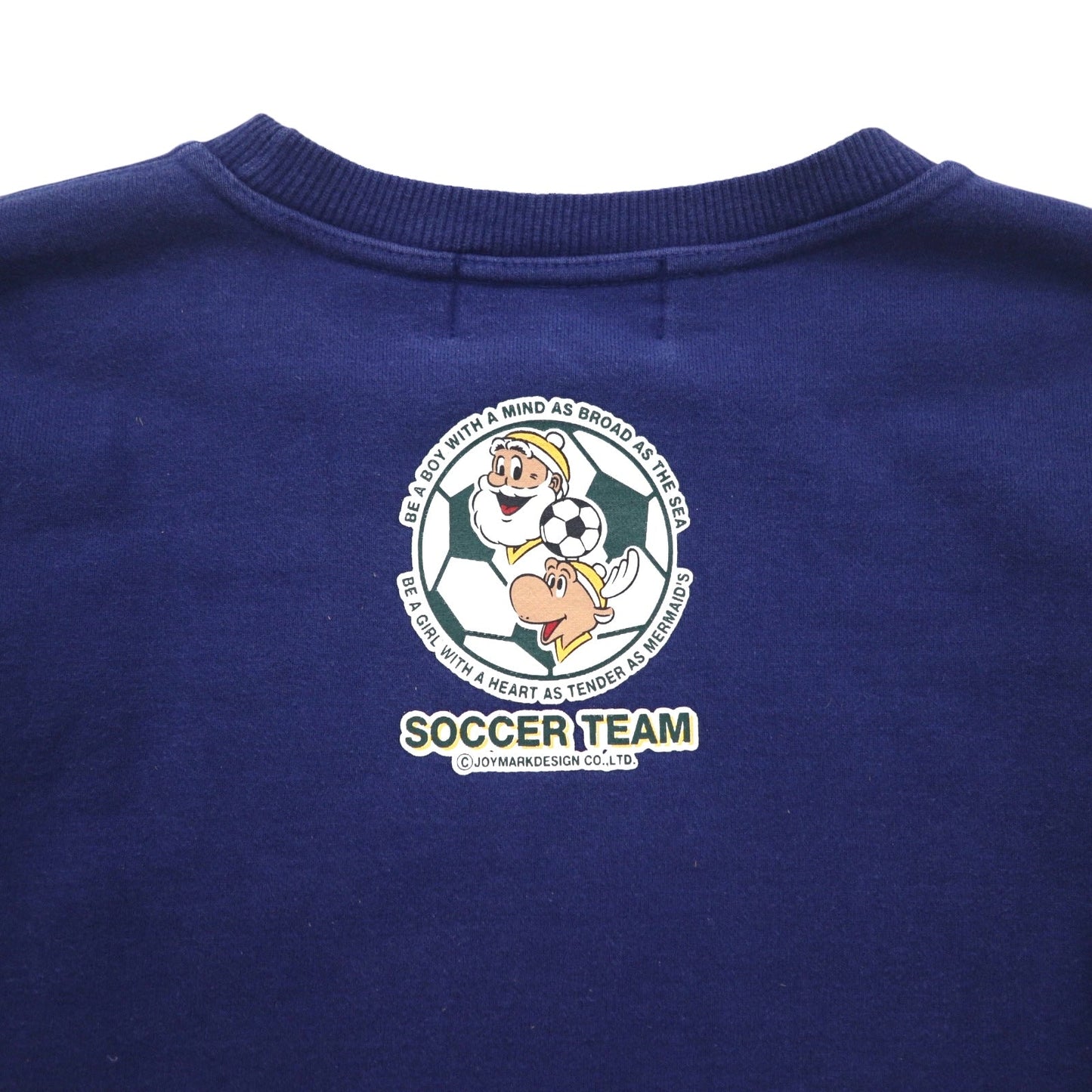 Captain Santa 90年代 スウェット M ネイビー コットン キャラクター プリント サッカー