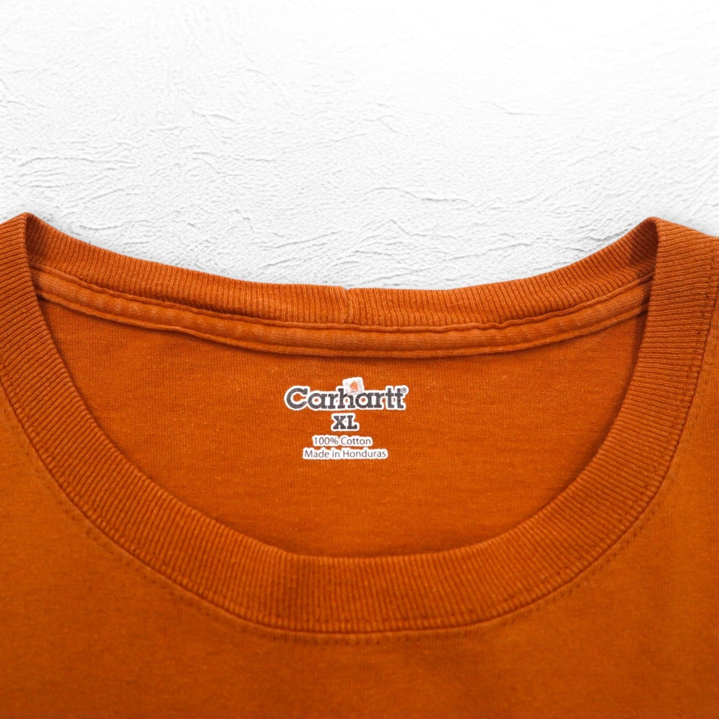 carhartt ポケット Tシャツ ポケT XL オレンジ コットン ホンジュラス戦