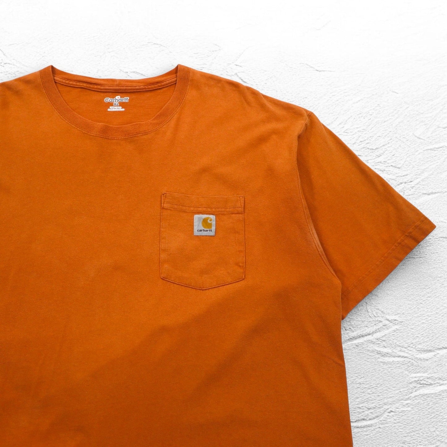 carhartt ポケット Tシャツ ポケT XL オレンジ コットン ホンジュラス戦