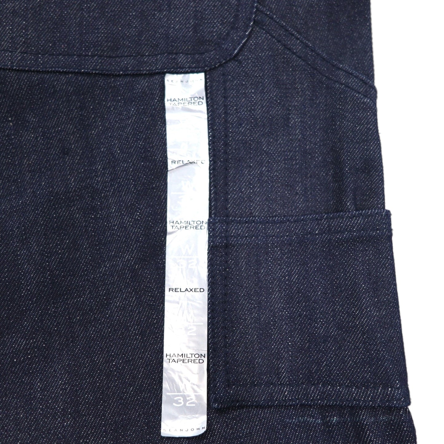 SEAN JOHN リラックス テーパードフィット リジッド デニムパンツ L ダークインディゴ HAMILTON TAPERED 未使用品