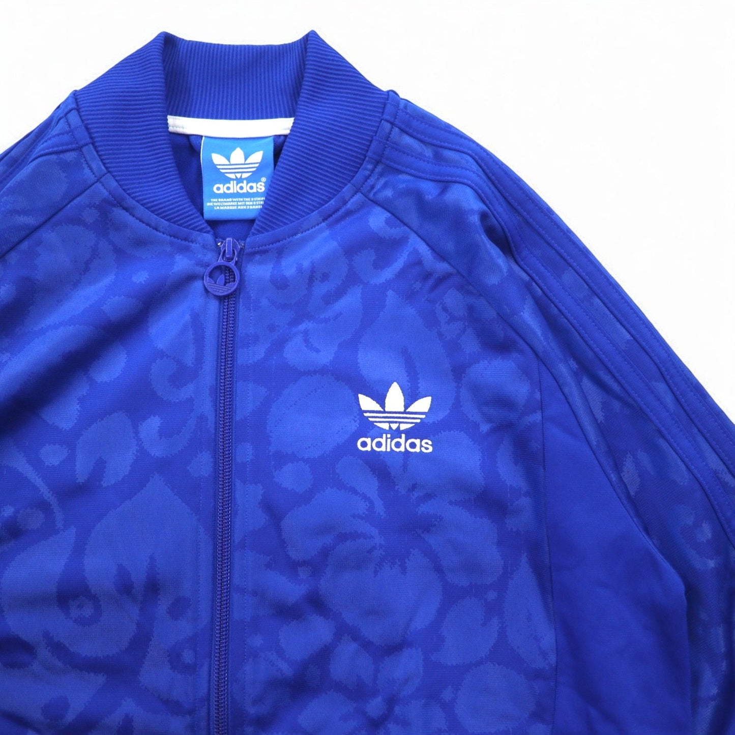 adidas originals ATP型 ハワイ スーパースター トラックジャケット ジャージ S ブルー 総柄 ハイビスカス トレフォイルロゴ 3ストライプ Z47787