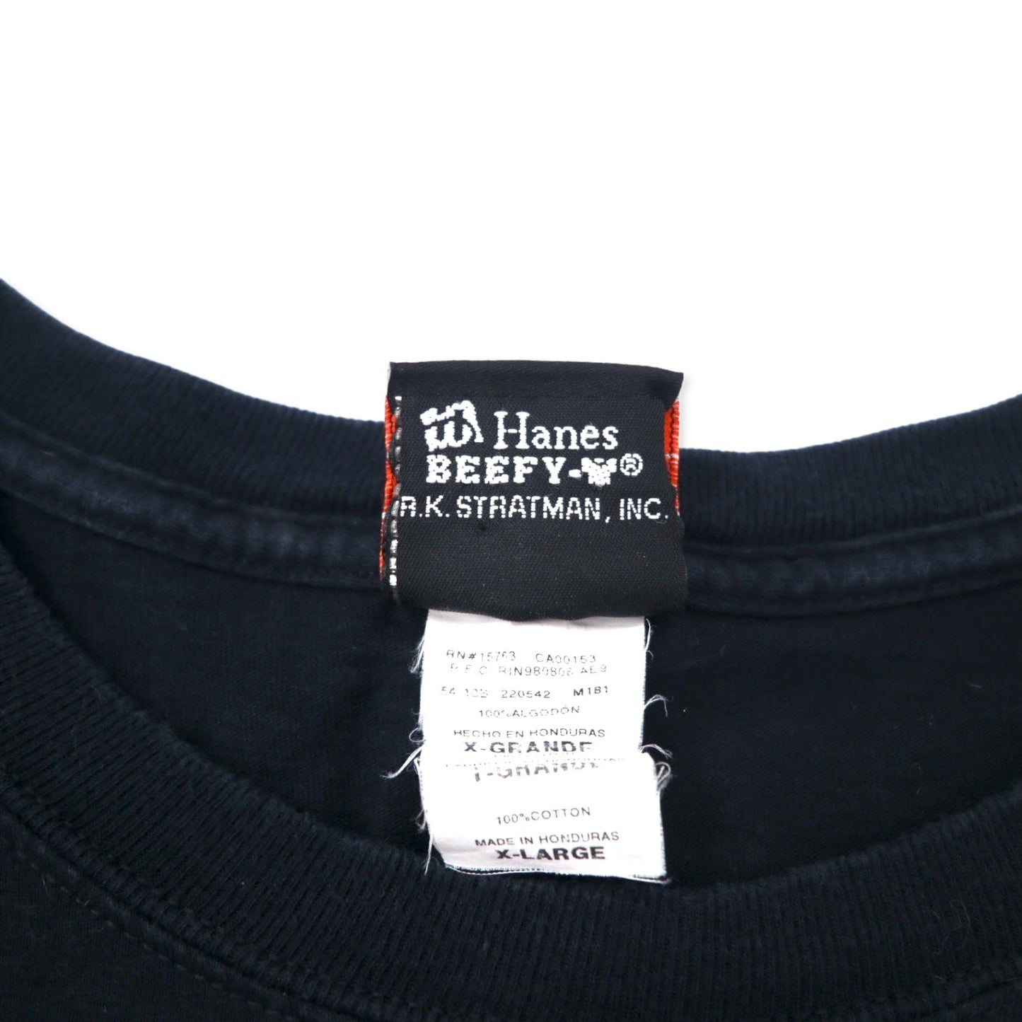 HARLEY DAVIDSON ロゴプリント Tシャツ XL ブラック コットン Hanes BEEFY-T ビッグサイズ THUNDER TOWER