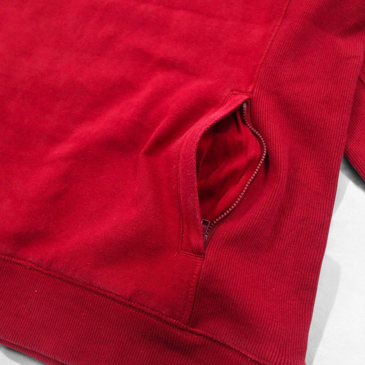 DULUTH TRADING CO リバースウィーブ スウェット L レッド ヘビーウェイト 裏起毛 サイドポケット