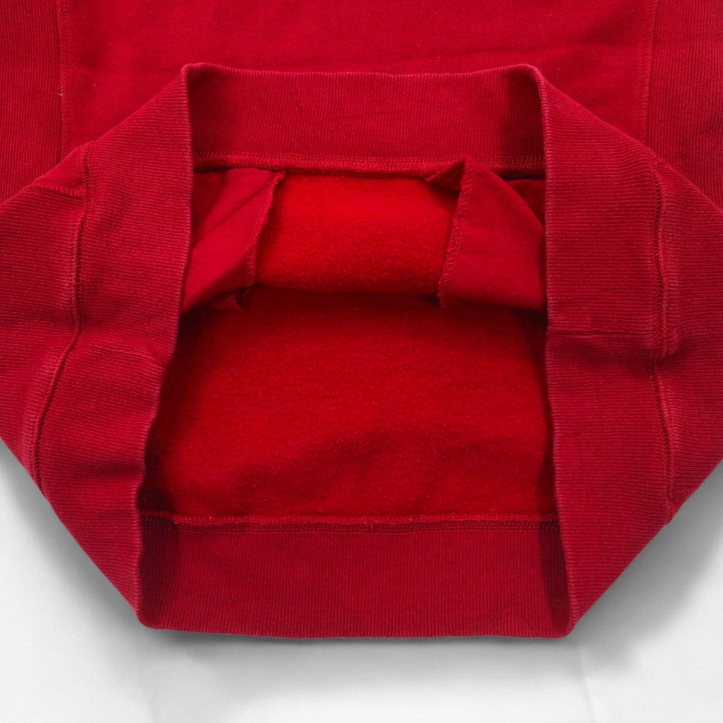 DULUTH TRADING CO リバースウィーブ スウェット L レッド ヘビーウェイト 裏起毛 サイドポケット