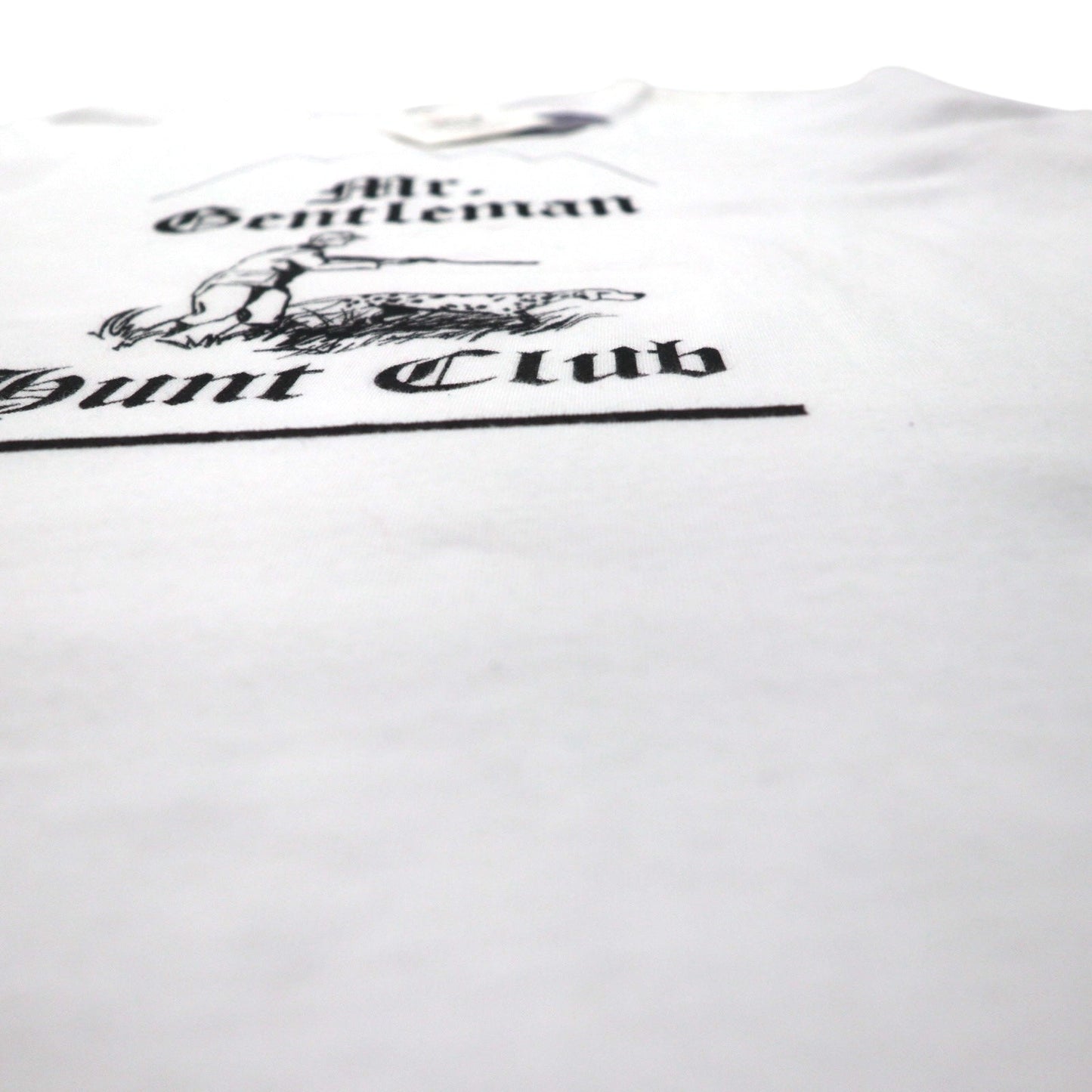 Mr. GENTLEMAN Tシャツ M ホワイト コットン HUNTING MOUNTAIN TEE 未使用品