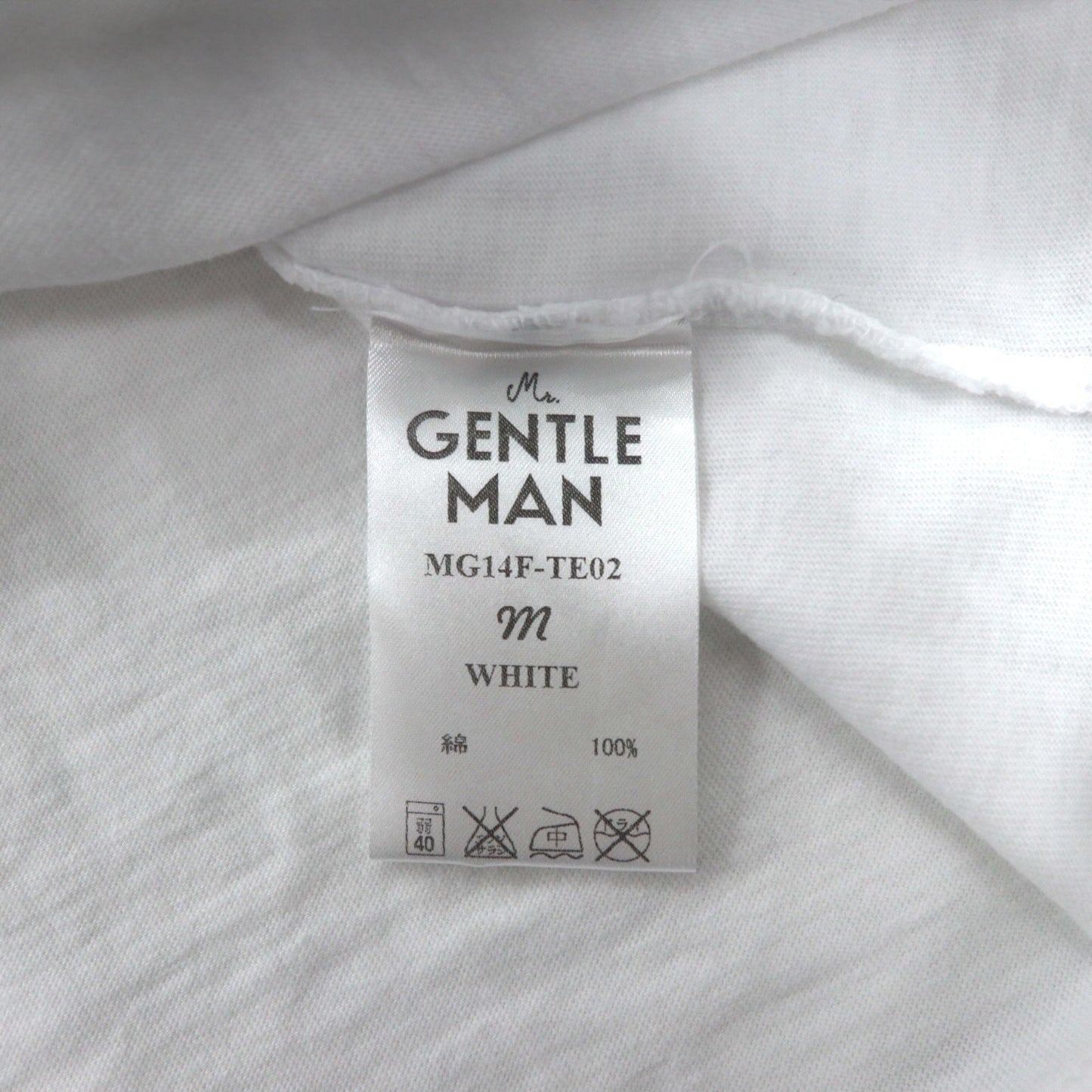 Mr. GENTLEMAN Tシャツ M ホワイト コットン HUNTING MOUNTAIN TEE 未使用品