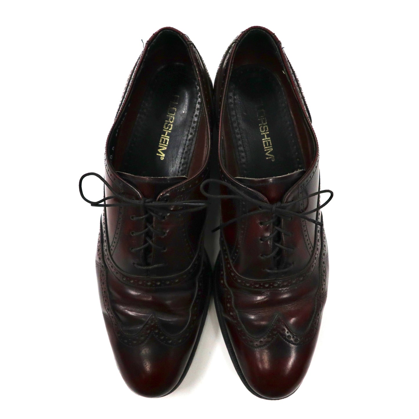 FLORSHEIM ウィングチップシューズ 28cm ボルドー レザー