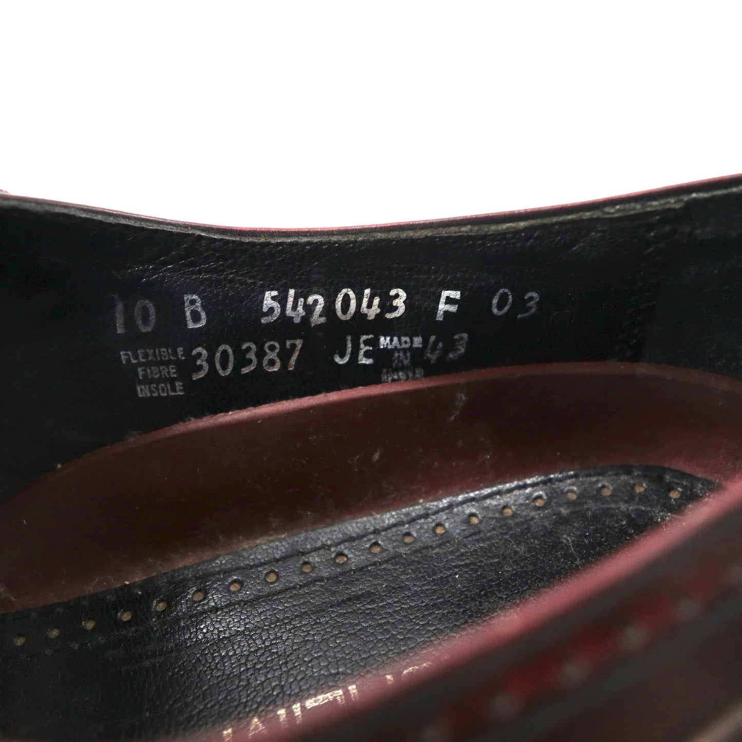 FLORSHEIM ウィングチップシューズ 28cm ボルドー レザー
