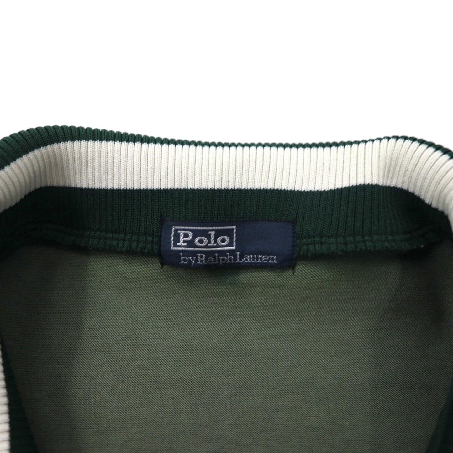 Polo by Ralph Lauren 90年代 トラックジャケット ジャージ L グリーン エンブレムロゴ刺繍