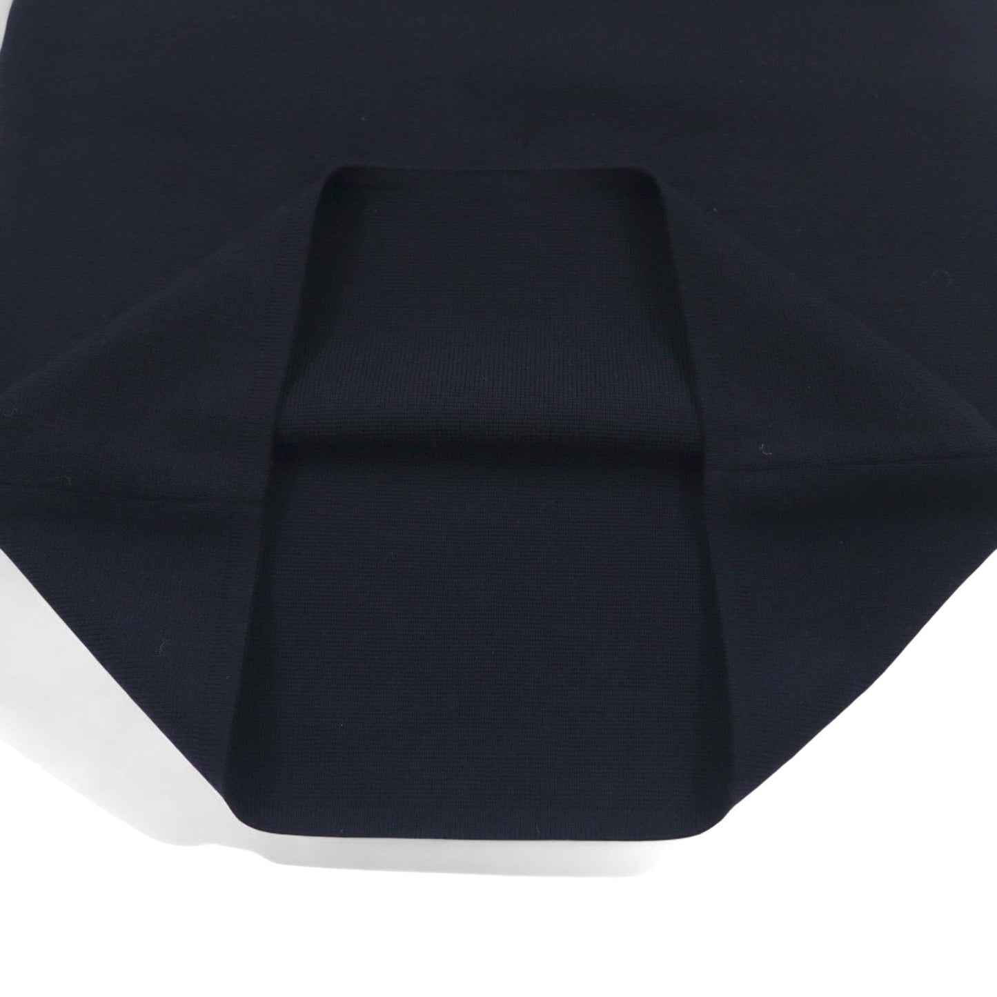 Salvatore Ferragamo イタリア製 オールド ラムウール ニット コクーンスカート S ネイビー 羊毛