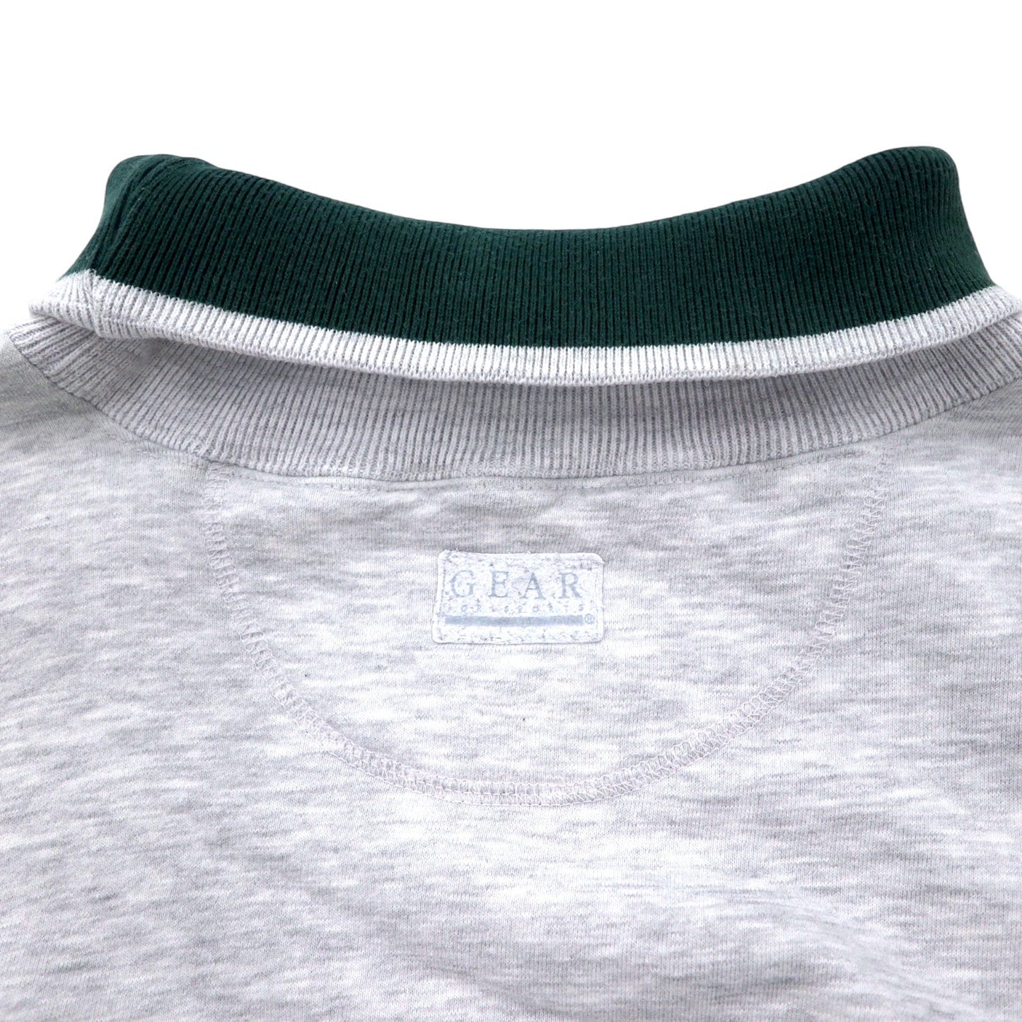 90年代 GEAR FOR SPORTS ハイネックスウェット L グレー コットン プリント 戦闘機 JOINT ENDEAVOR