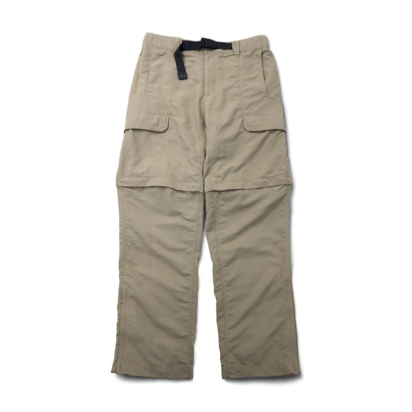 THE NORTH FACE アウトドア 2WAY コンバーチブル カーゴパンツ ショートパンツ M ベージュ ナイロン US規格 AJFB