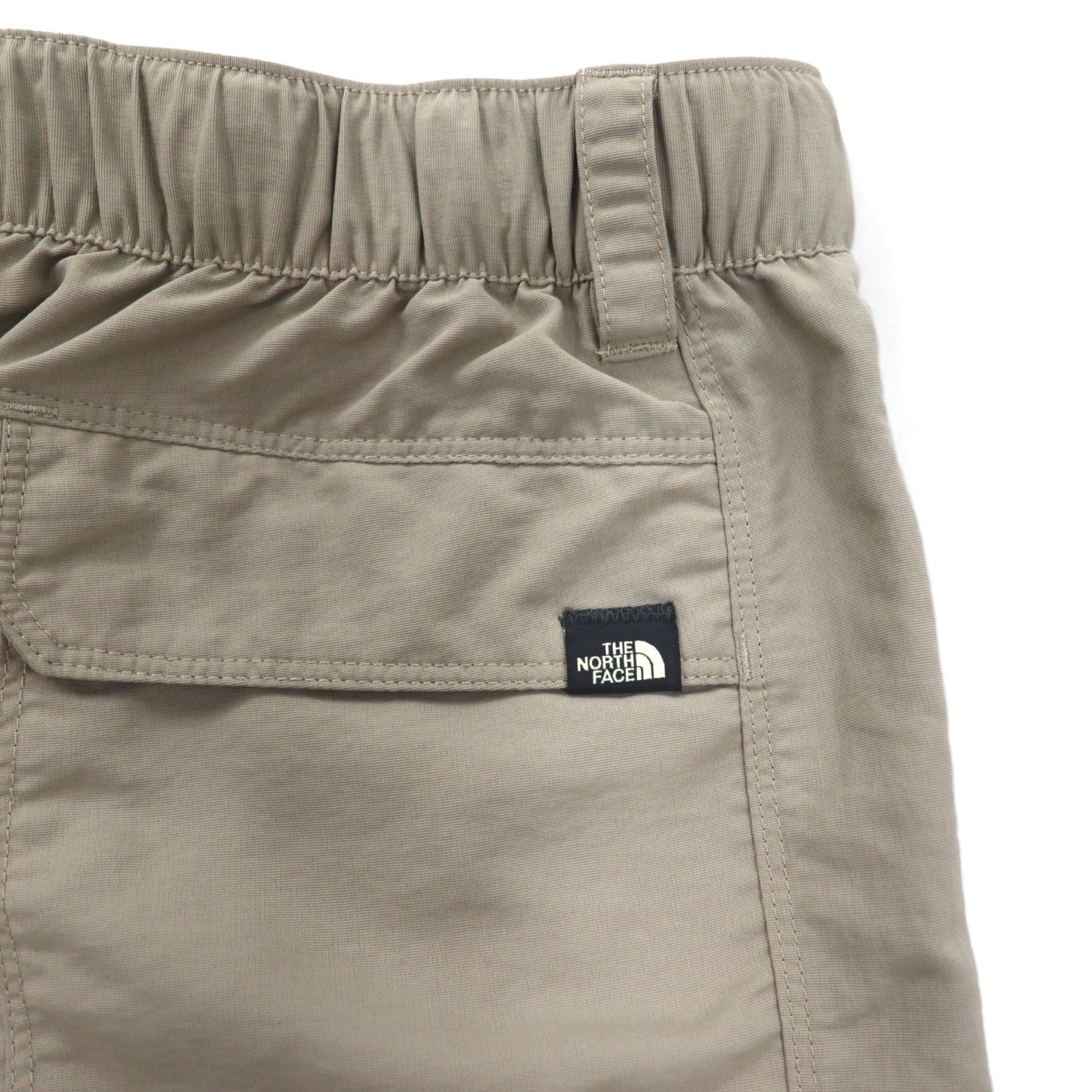 THE NORTH FACE アウトドア 2WAY コンバーチブル カーゴパンツ ショートパンツ M ベージュ ナイロン US規格 AJFB