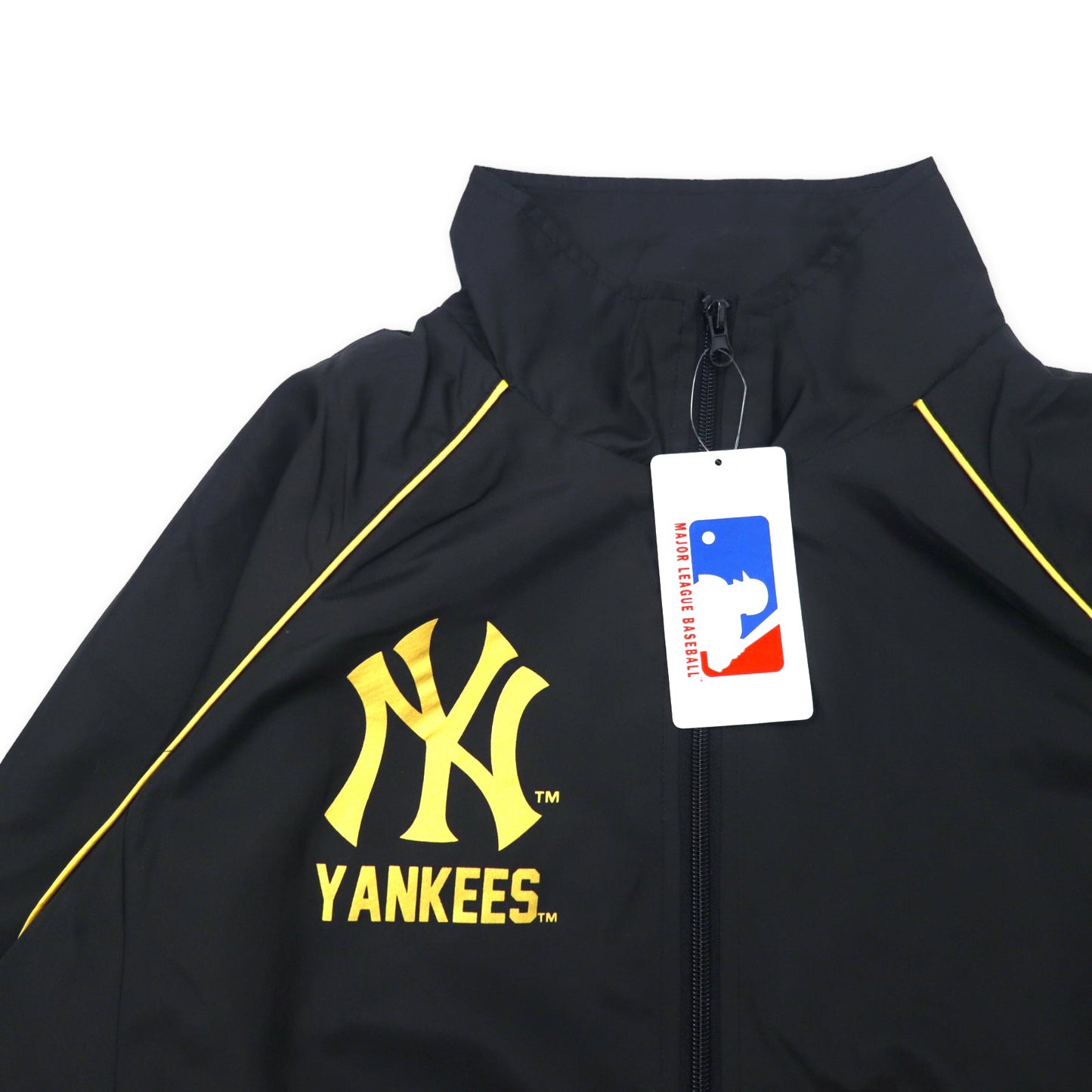 MAJOR LEAGUE BASEBALL MLB ニューヨーク ヤンキース トラックジャケット セットアップ ジャージ L ブラック ポリエステル New York Yankees ロゴプリント 袖ロゴ RELAXING WEAR 未使用品