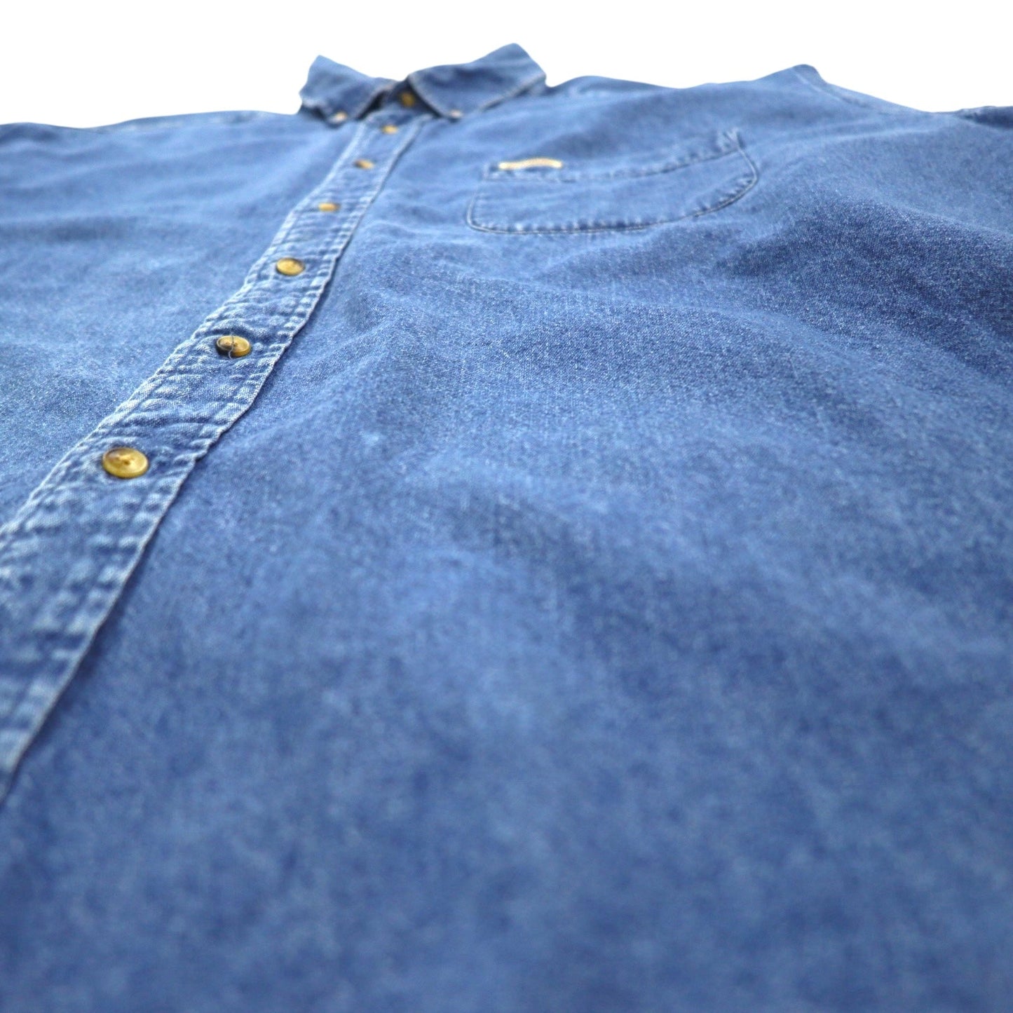 DOCKERS ( Levi's ) 90年代 デニム ボタンダウンシャツ XL インディゴ ブルー Khakiware BASIC DENIM