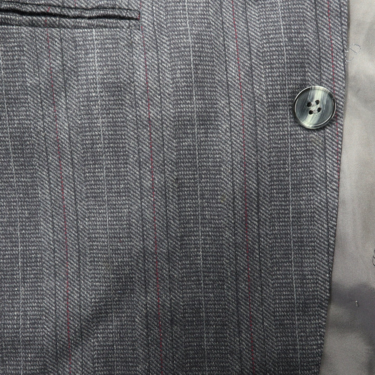 Christian Dior MONSIEUR 2Bテーラードジャケット A-4 165 グレー ストライプ ウール オールド 日本製