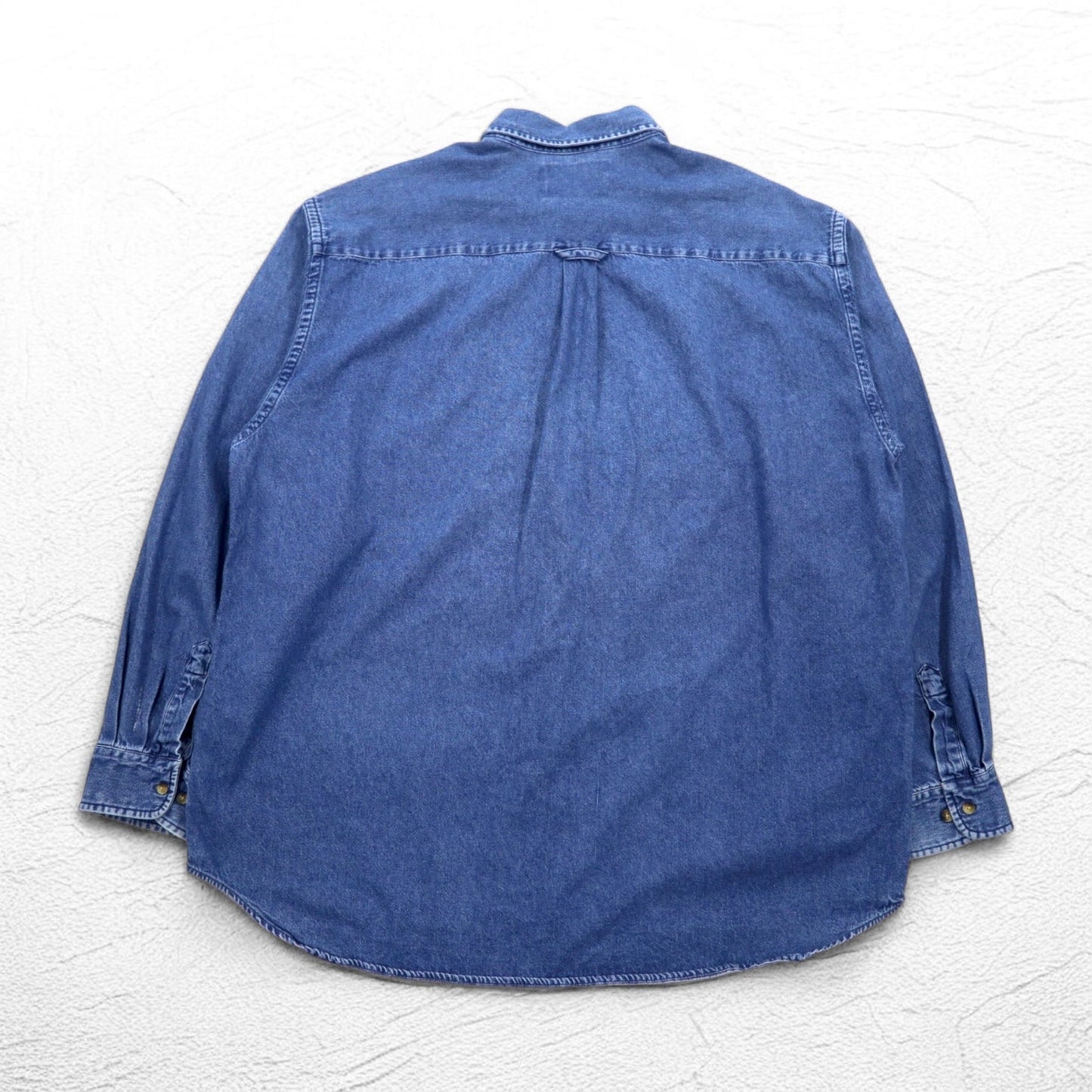 DOCKERS ( Levi's ) 90年代 デニム ボタンダウンシャツ XL インディゴ ブルー Khakiware BASIC DENIM