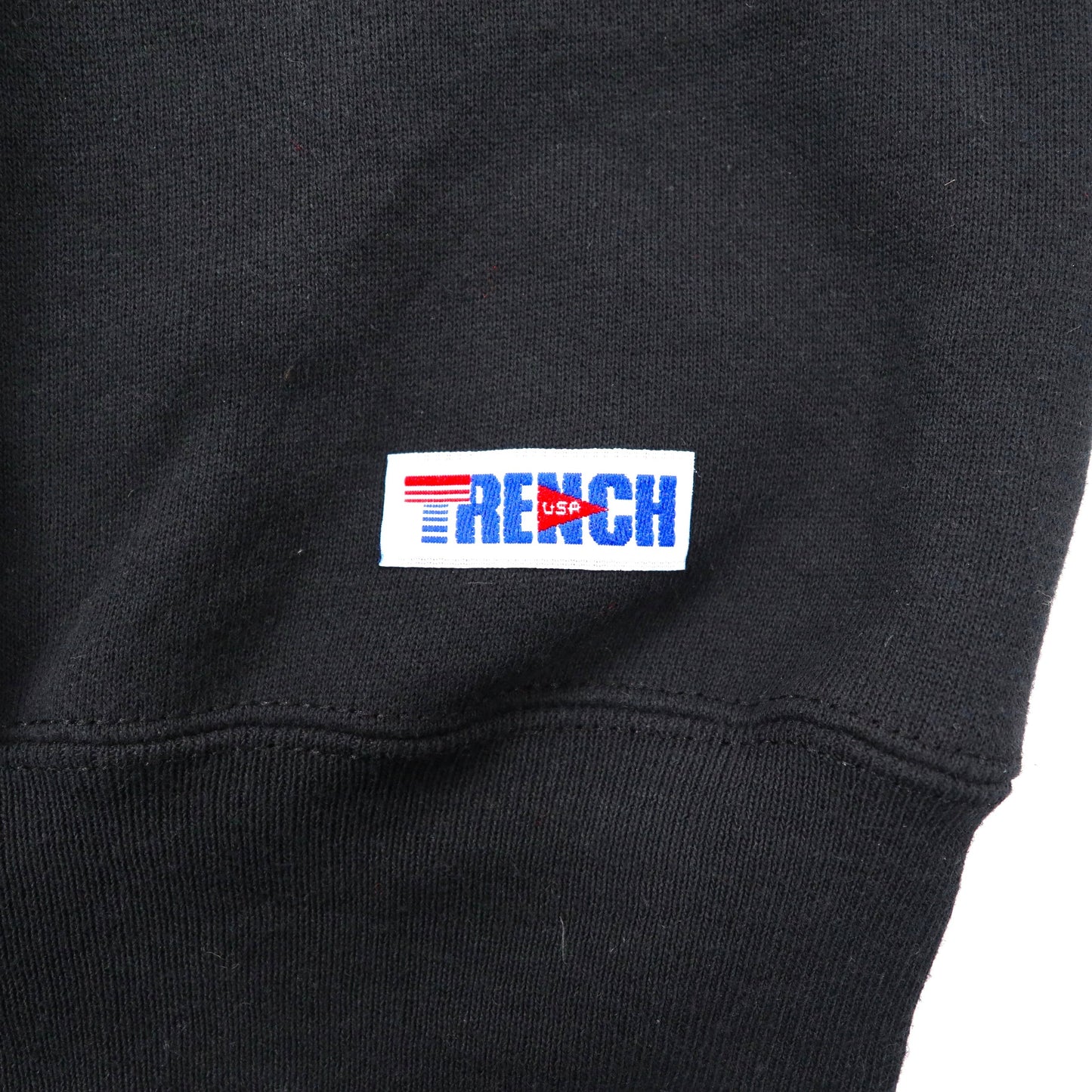 TRENCH ULTRA プリントスウェット L ブラック コットン 裏起毛 フットボール NFL New Orleans Saints ビッグサイズ 90年代 USA製