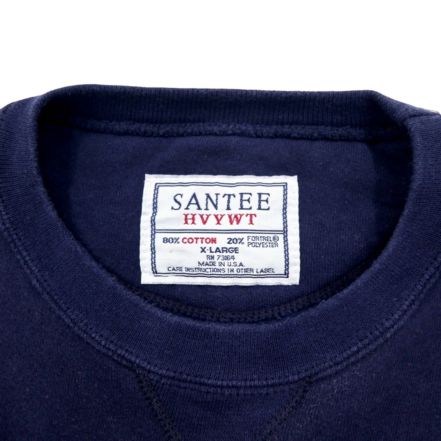 USA製 90年代 SANTEE HVYWT リバースウィーブ スウェット XL ネイビー コットン FLORIDA プリント