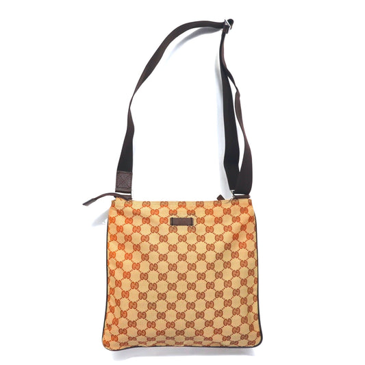 GUCCI イタリア製 GGキャンバス ショルダーバッグ ベージュ 132907 002214