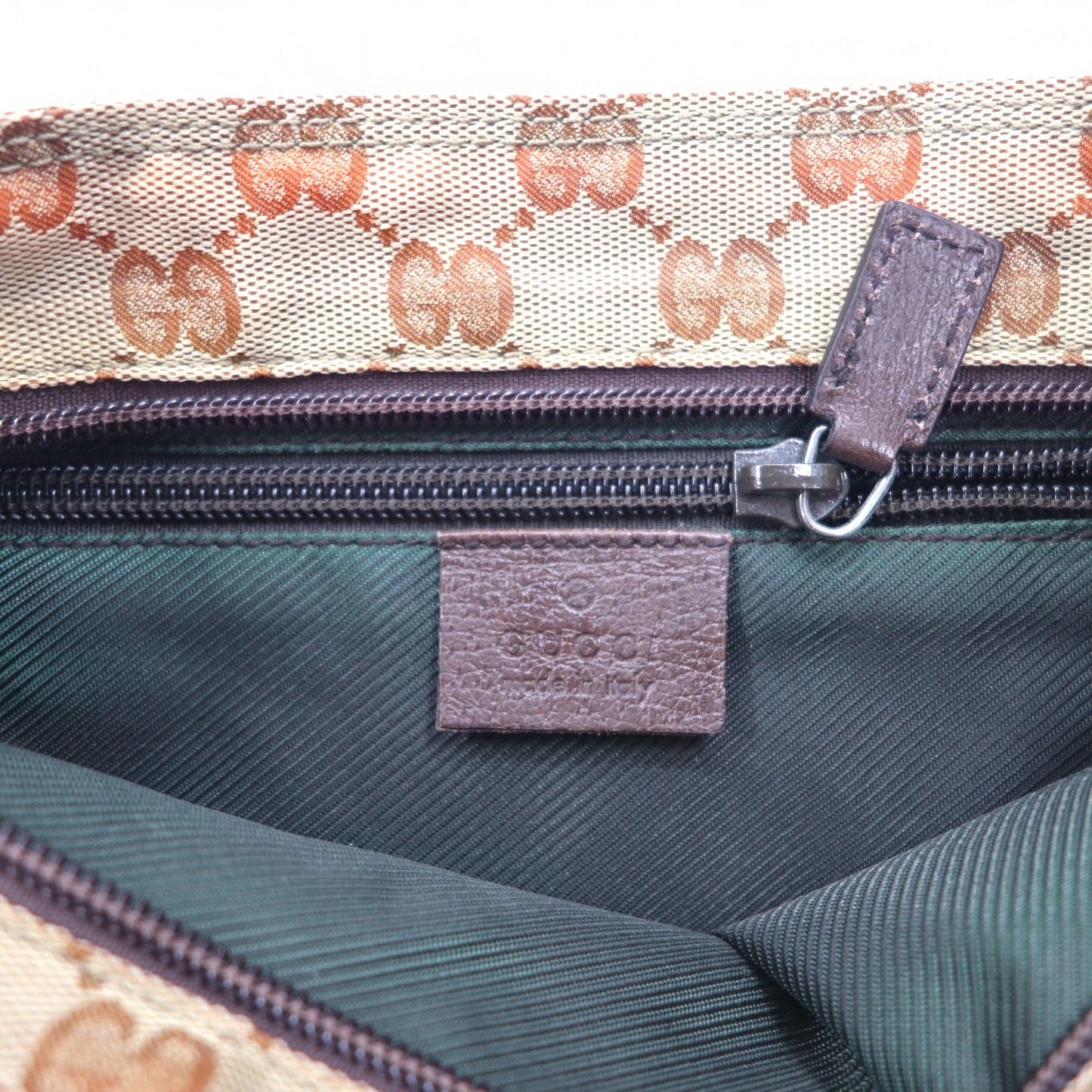 GUCCI イタリア製 GGキャンバス ショルダーバッグ ベージュ 132907 002214