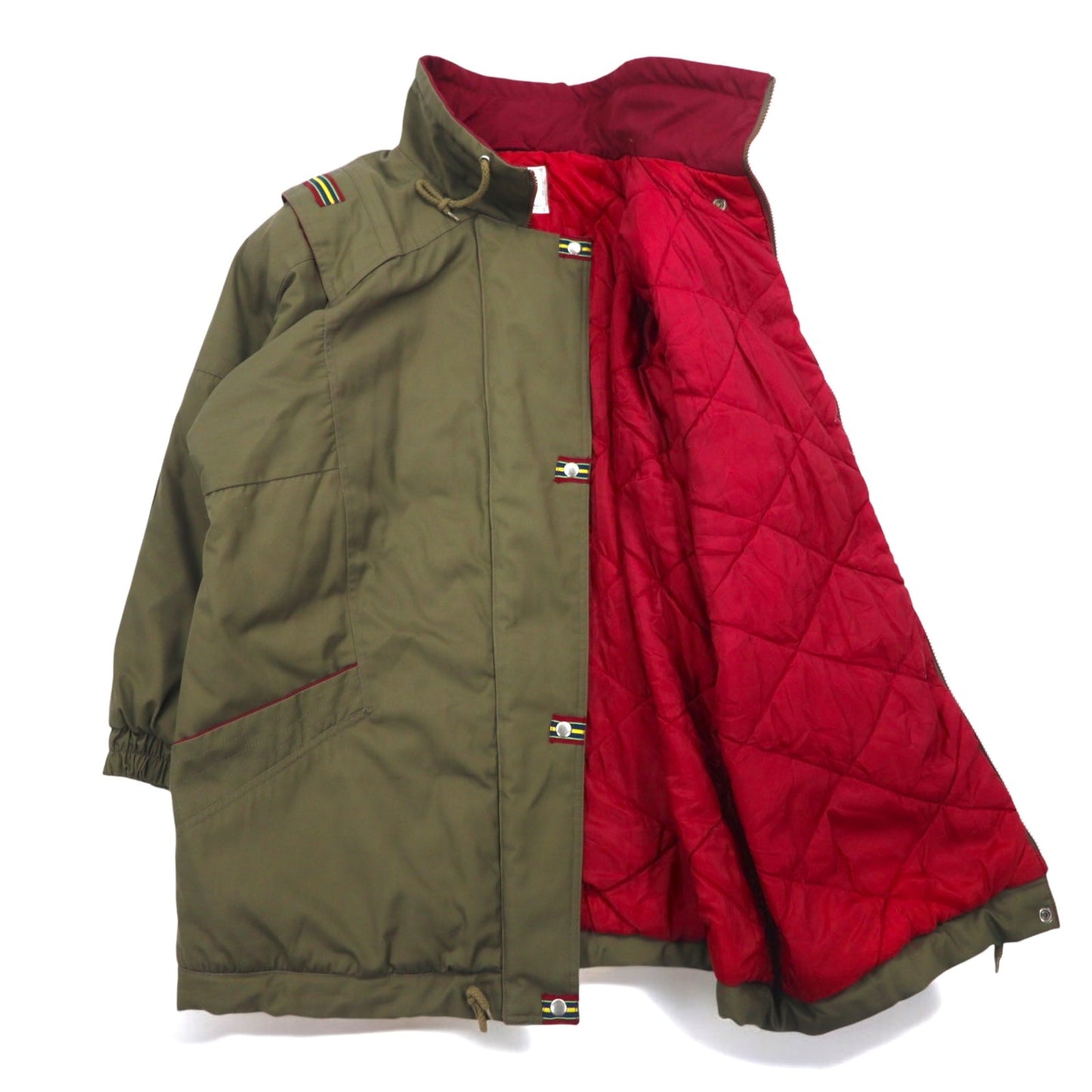 90s Military Insulation Coat 中綿 フィールドコート モッズコート FREE カーキ キルティングライナー MULBERRY STREET