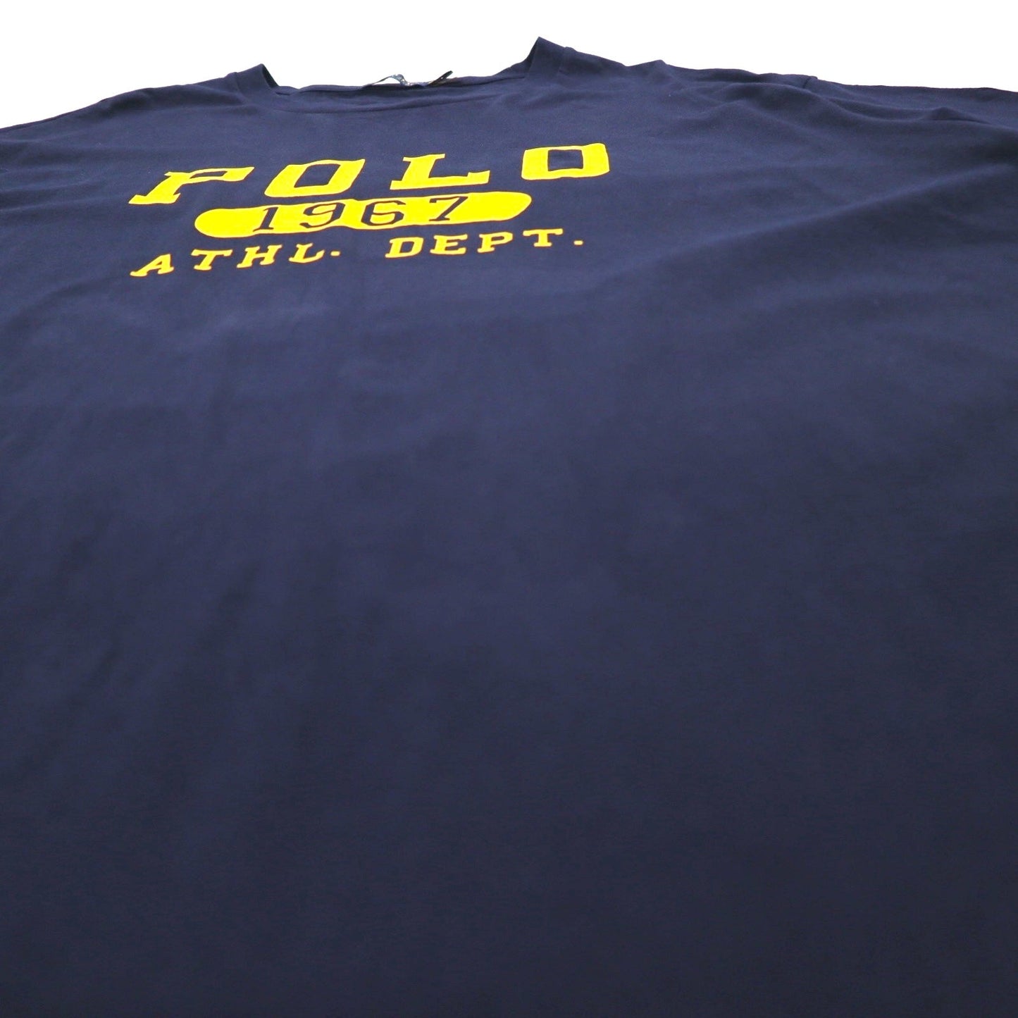 POLO RALPH LAUREN カレッジ プリント Tシャツ 3XL ネイビー コットン ビッグサイズ