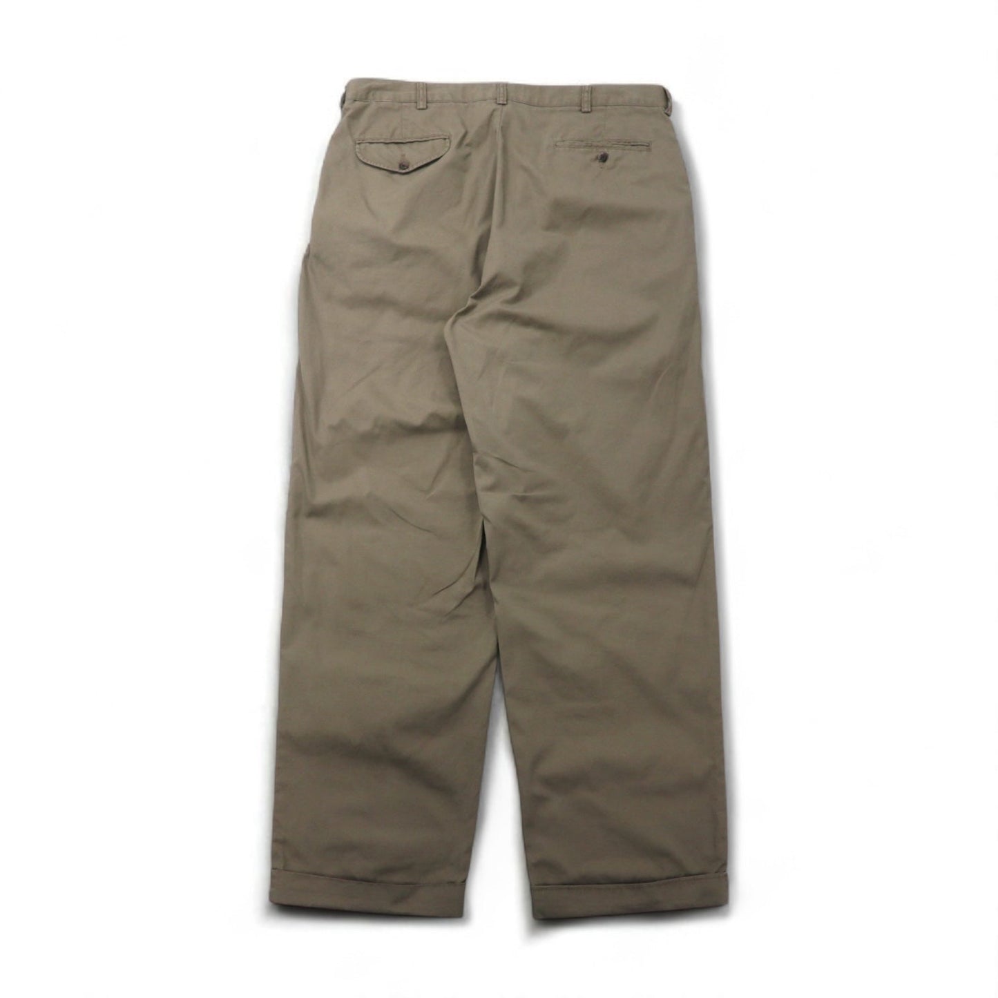 Polo by Ralph Lauren 90年代 ポロチノ HAMMOND PANT 2タック ワイド チノパンツ L ベージュ コットン