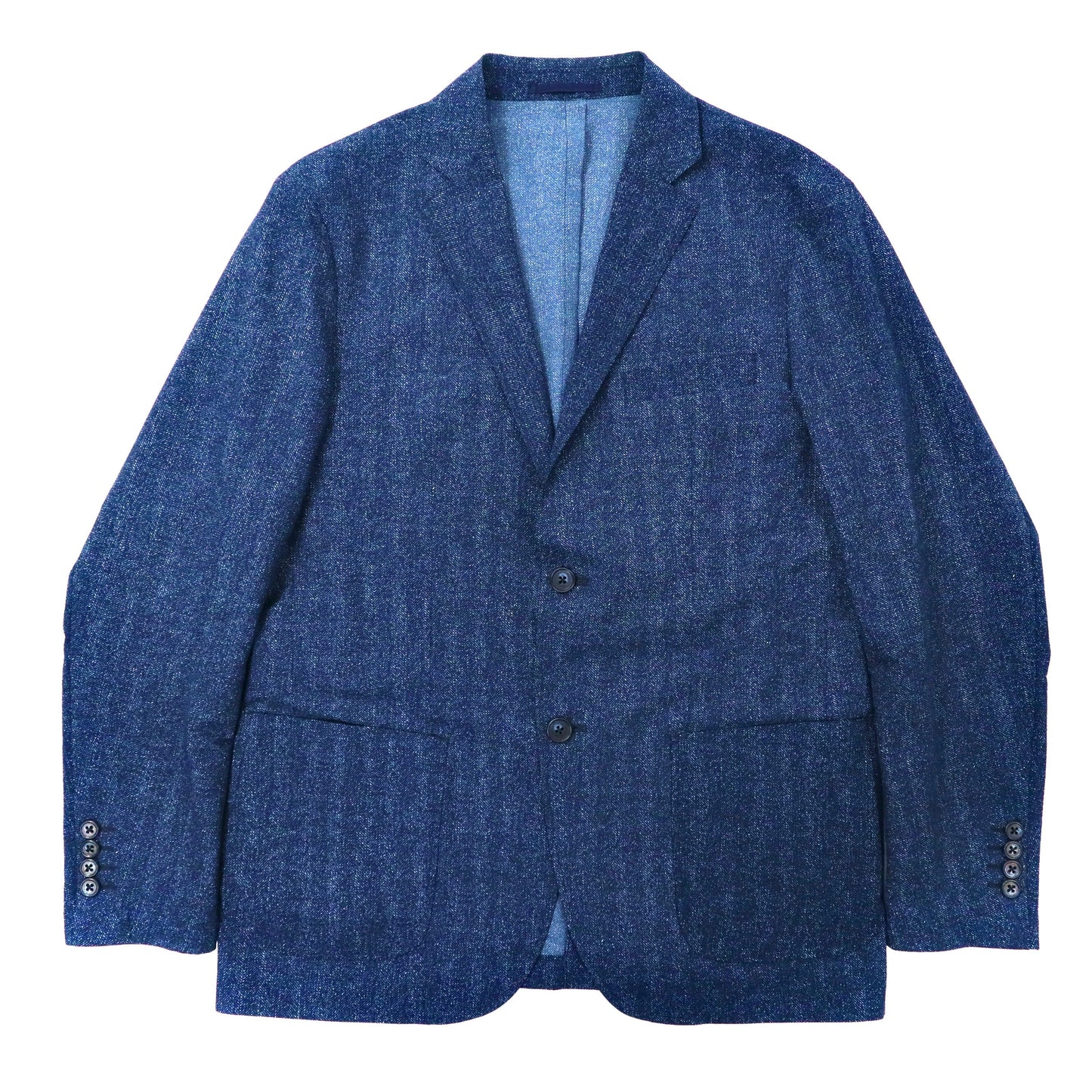 DESIGNWORKS イージースーツ セットアップ 48 ネイビー ポリエステル ストレッチ 0340-09-82020