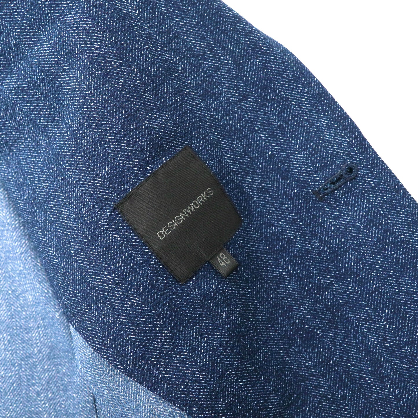 DESIGNWORKS イージースーツ セットアップ 48 ネイビー ポリエステル ストレッチ 0340-09-82020
