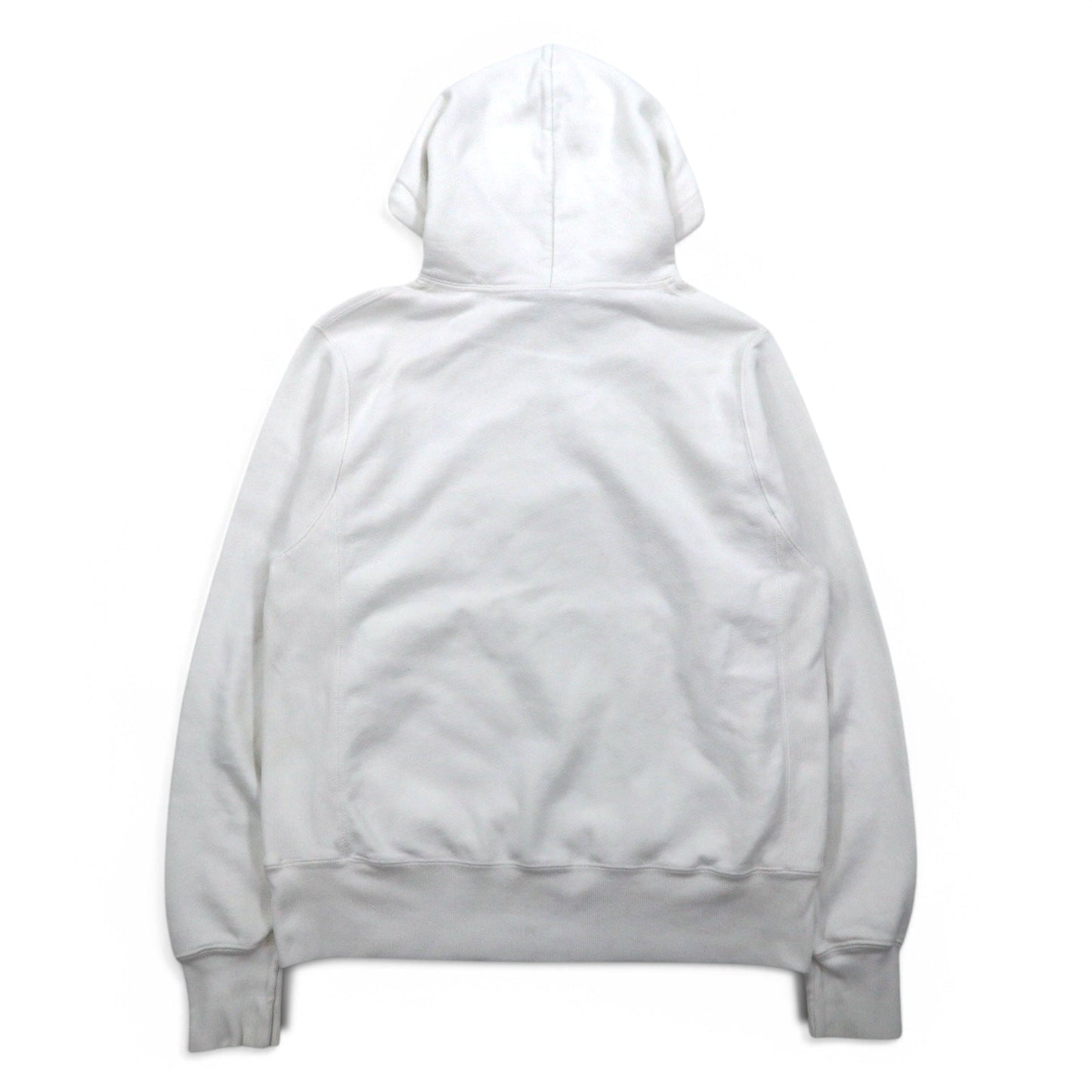 Champion リバースウィーブ REVERSE WEAVE プルオーバー パーカー L ホワイト 青単タグ 復刻 ホンジュラス製
