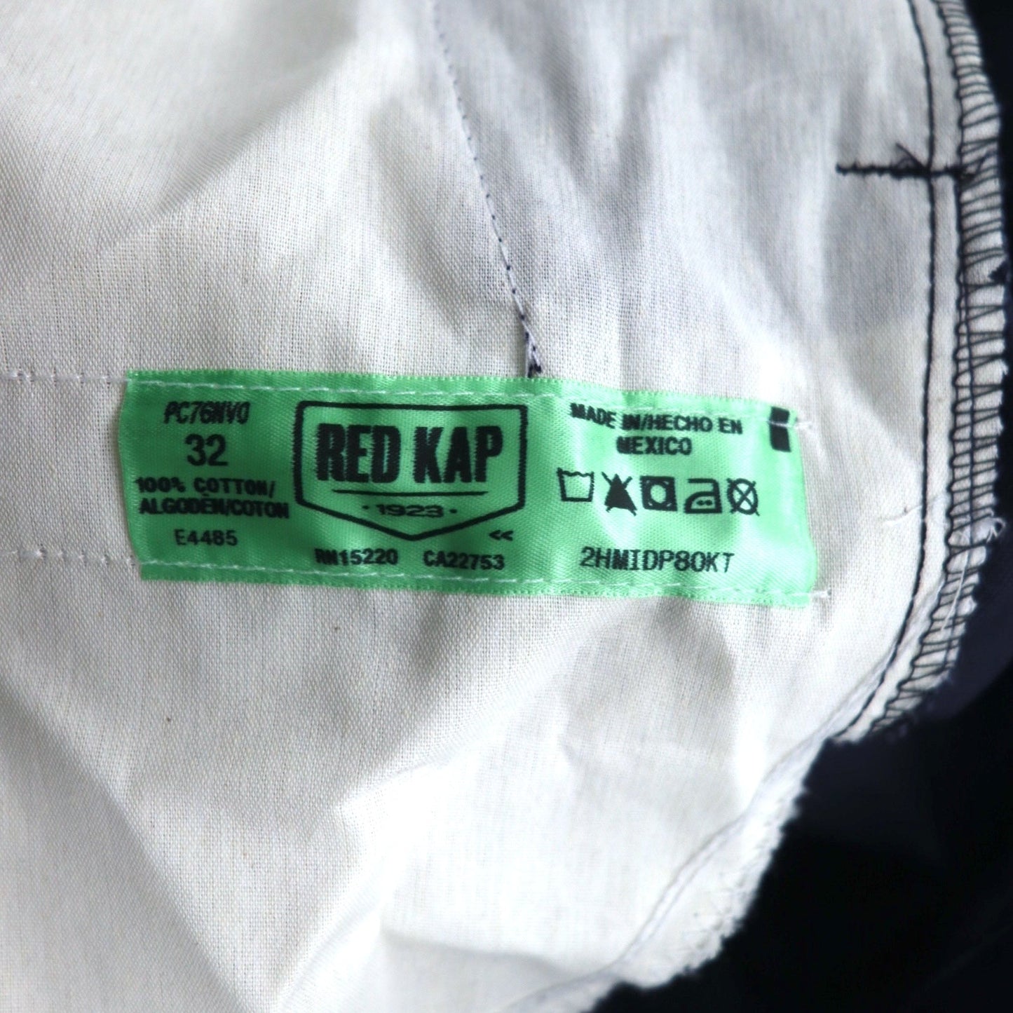 RED KAP カーゴ ワークパンツ チノパンツ 32 ネイビー コットン PC76NV0 メキシコ製 未使用品