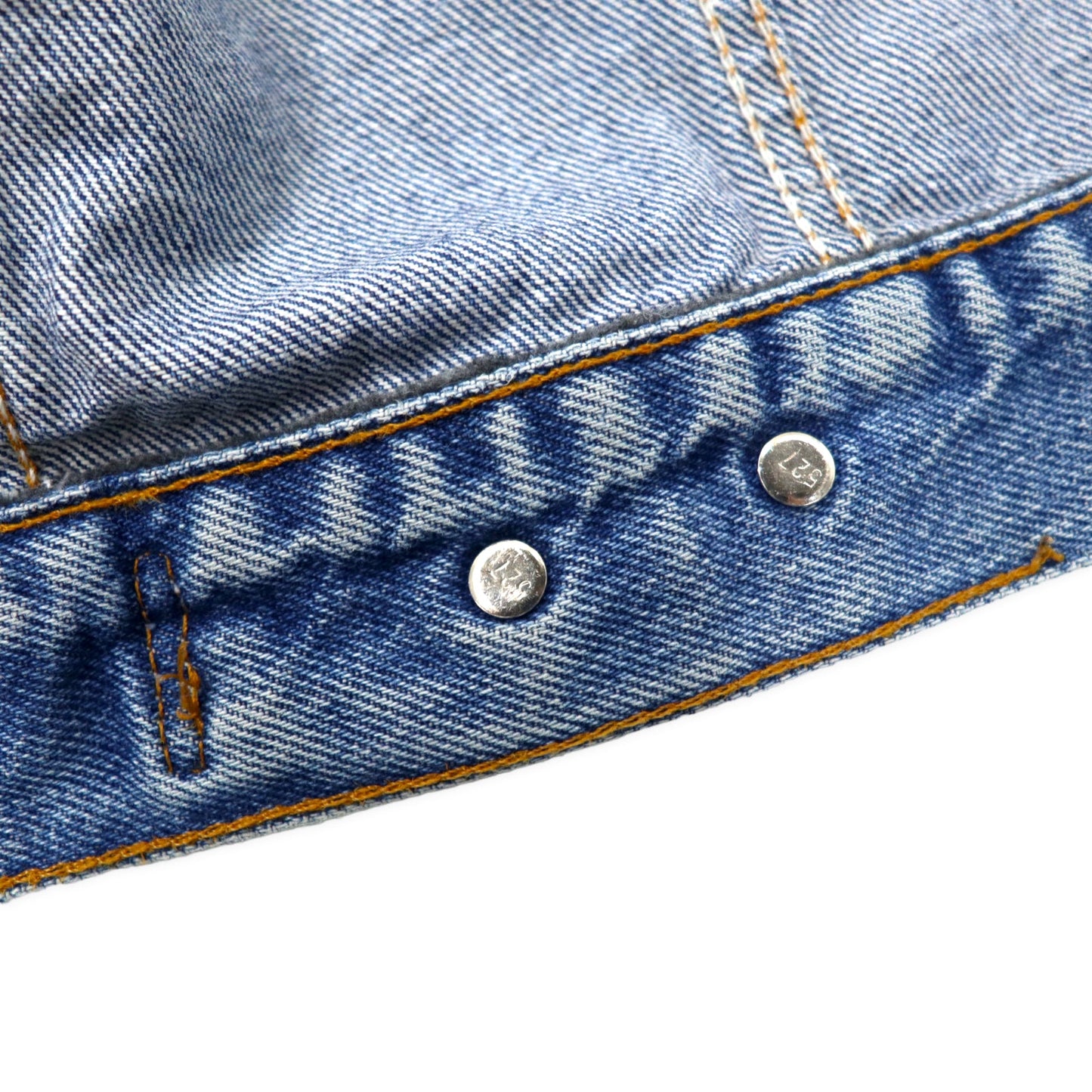 Levi's USA製 70年代 4th デニムジャケット Gジャン M ブルー アイスウォッシュ ボタン裏527 70505