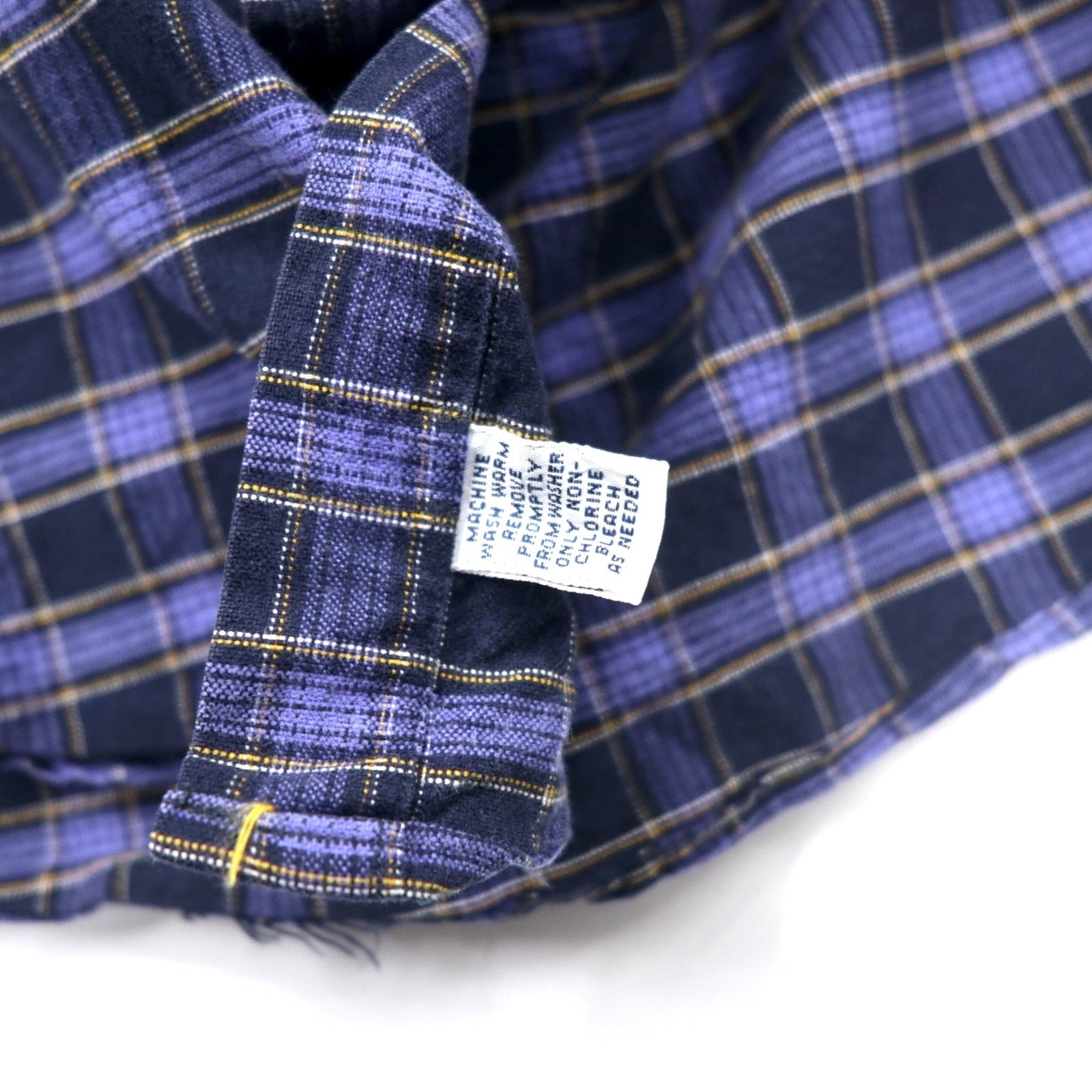 Ralph Lauren ボタンダウンシャツ M ネイビー チェック コットン BIG SHIRT スモールポニー刺繍