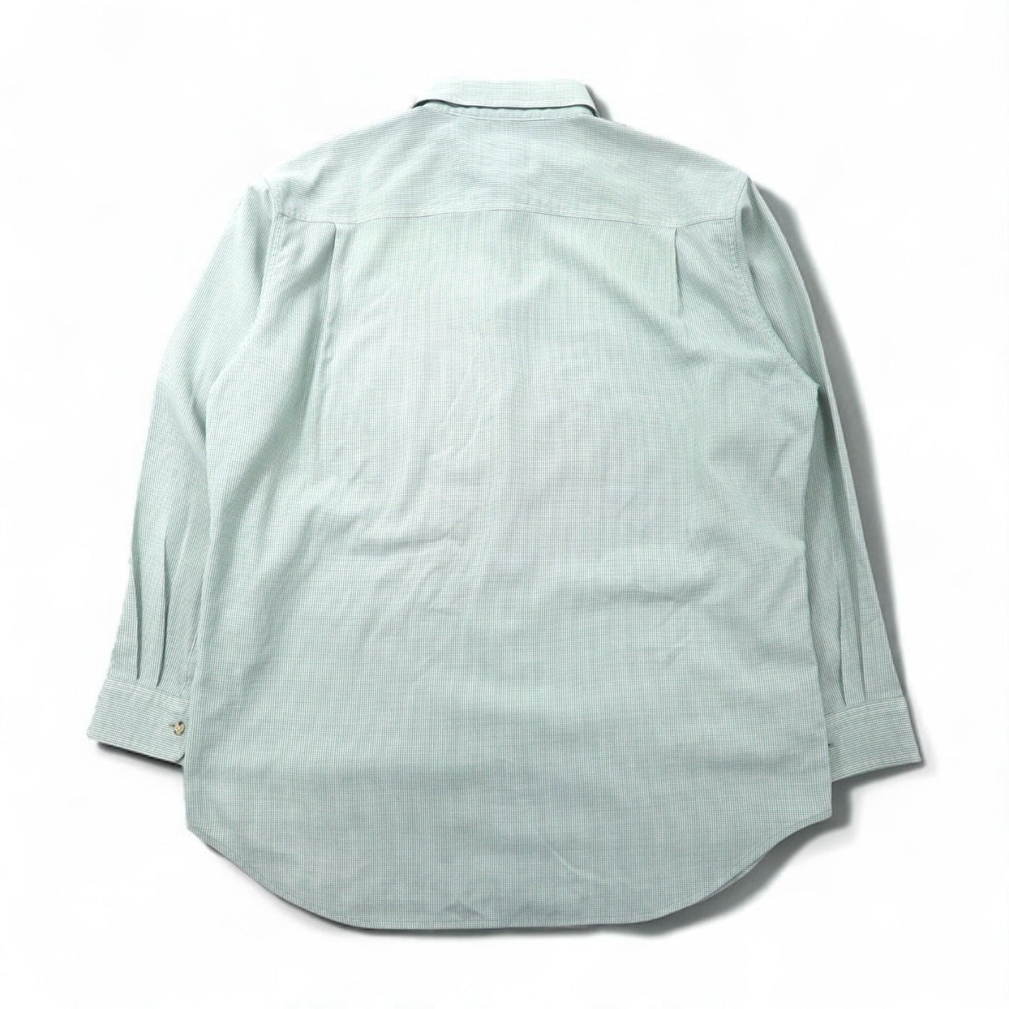 THE NORTH FACE アウトドア ポリエステルシャツ L グリーン チェック 胸ポケット ON-4569