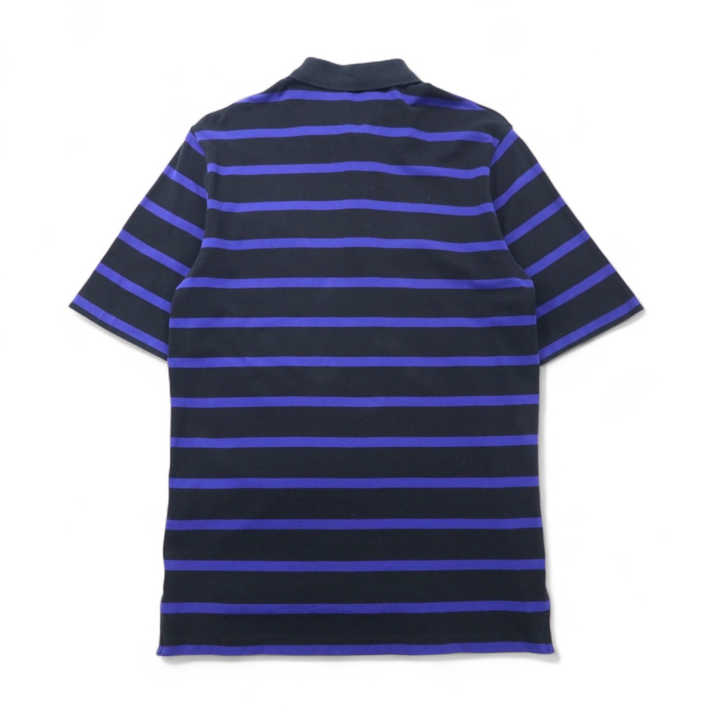 POLO GOLF RALPH LAUREN 90年代 ボーダー ポロシャツ M ブラック ブルー コットン 鹿の子 スモールポニー刺繍