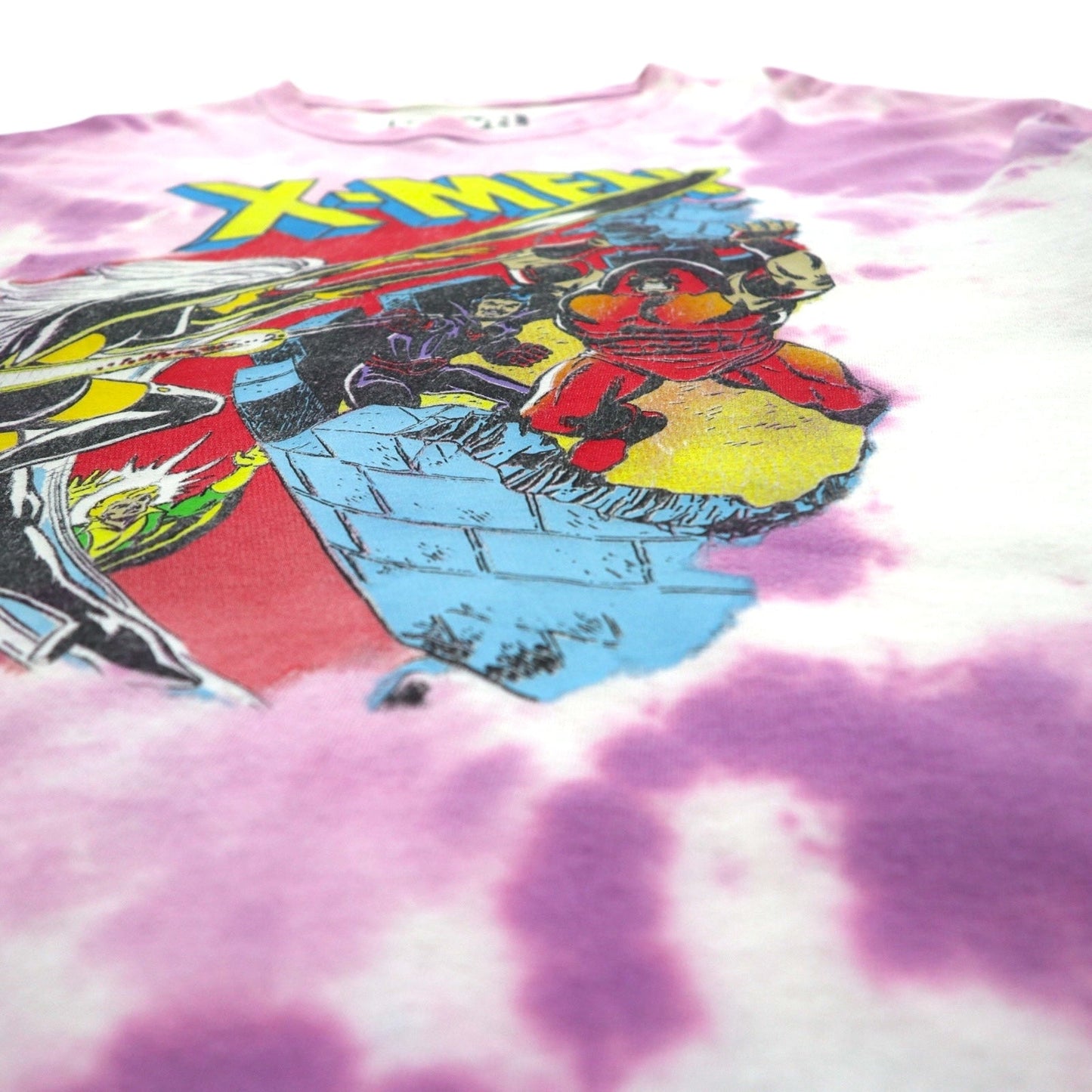 MARVEL マーベル 00年代 オフィシャル X-MEN タイダイ Tシャツ L ピンク キャラクタープリント アメコミ ニカラグア製