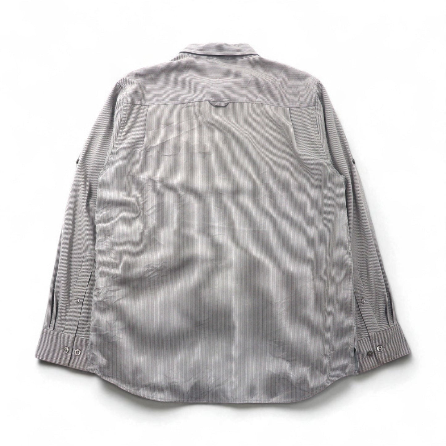 THE NORTH FACE アウトドア メッシュライナー ポリエステルシャツ L グレー モダール 胸ポケット AEVV