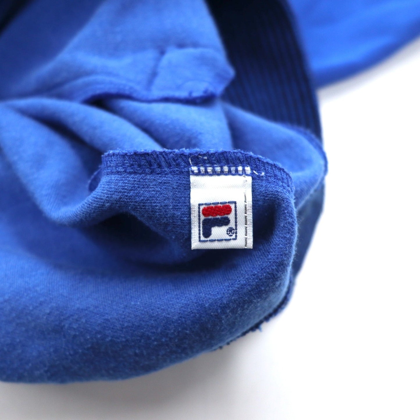 FILA 90年代 リブカラー ハイネック トラックジャケット ジャージ L ブルー ポリエステル