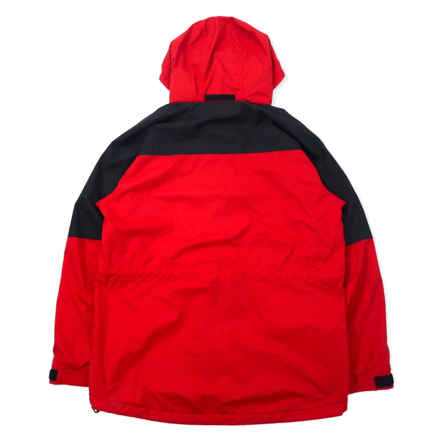 THE NORTH FACE 90年代 マウンテンパーカー L レッド ブラック ポリエステル メッシュライナー ドローコード ダブルジップ
