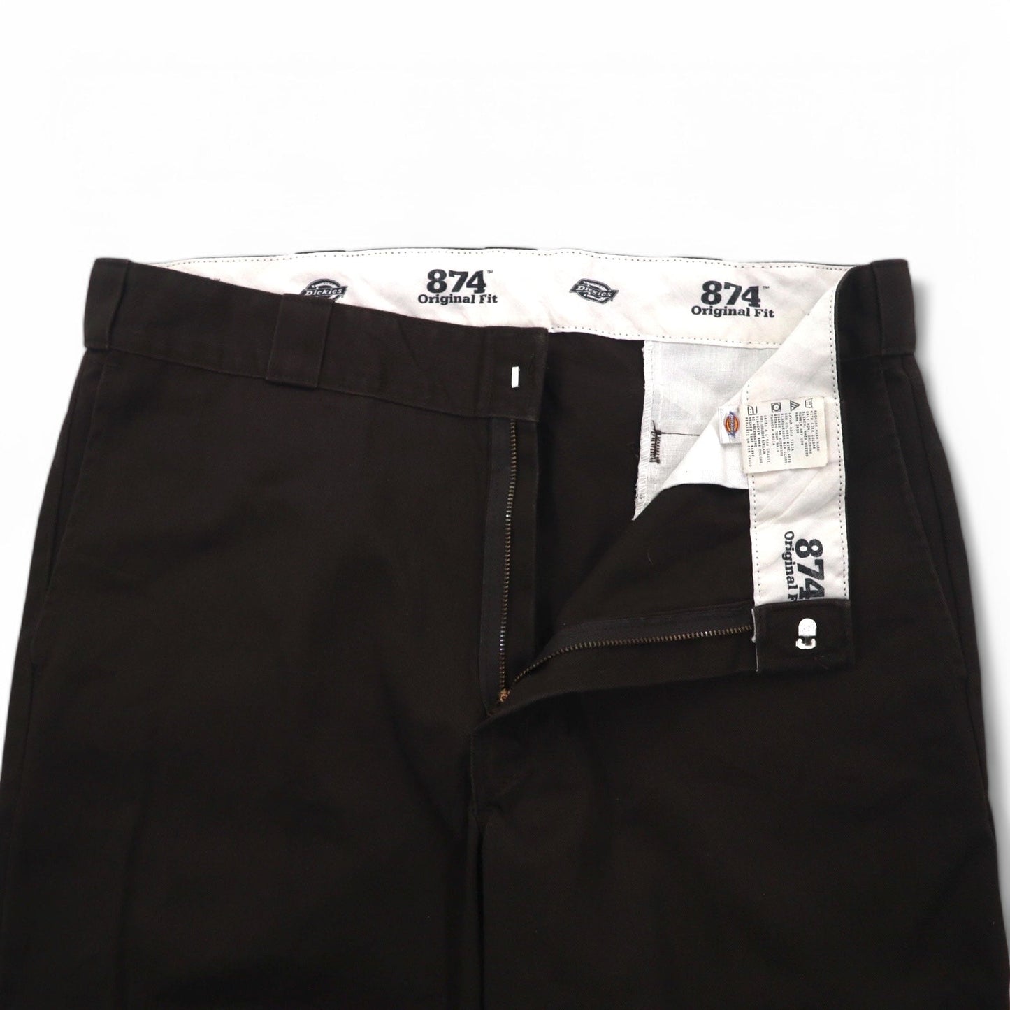 Dickies 874 チノパンツ ワークパンツ L ブラウン ポリエステル コットン ホンジュラス製