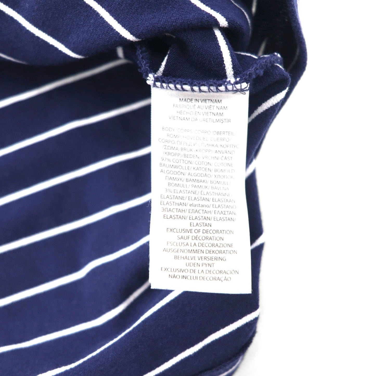 POLO RALPH LAUREN カスタムスリムフィット ストレッチメッシュ ポロシャツ XL ネイビー ボーダー コットン 鹿の子 スモールポニー刺繍