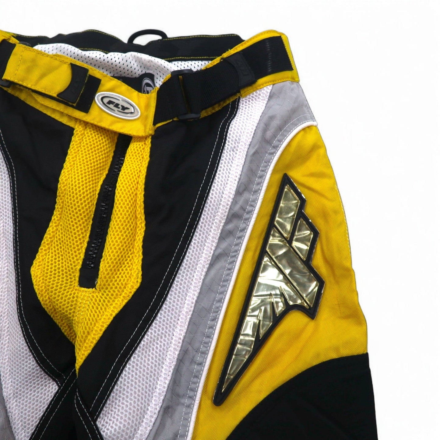 FLY RACEWEAR モトクロス レーシングパンツ ライディングパンツ M イエロー ブラック ナイロン SUBWAY