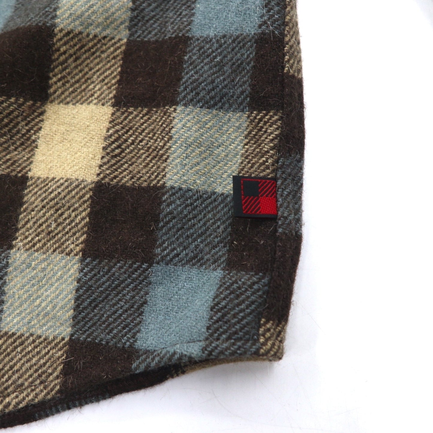 WOOLRICH フランネル ワーク シャツ XL ベージュ ブラウン チェック モカ