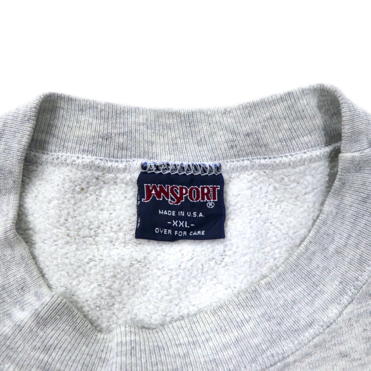JAN SPORT USA製 90年代 カレッジプリントスウェット XXL グレー コットン 裏起毛 NORFOLK STATE UNIVERSITY ビッグサイズ