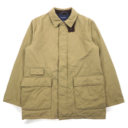 DANIEL CREMIEUX COLLECTION キルティングジャケット L ベージュ ナイロン 中綿 チンストラップ