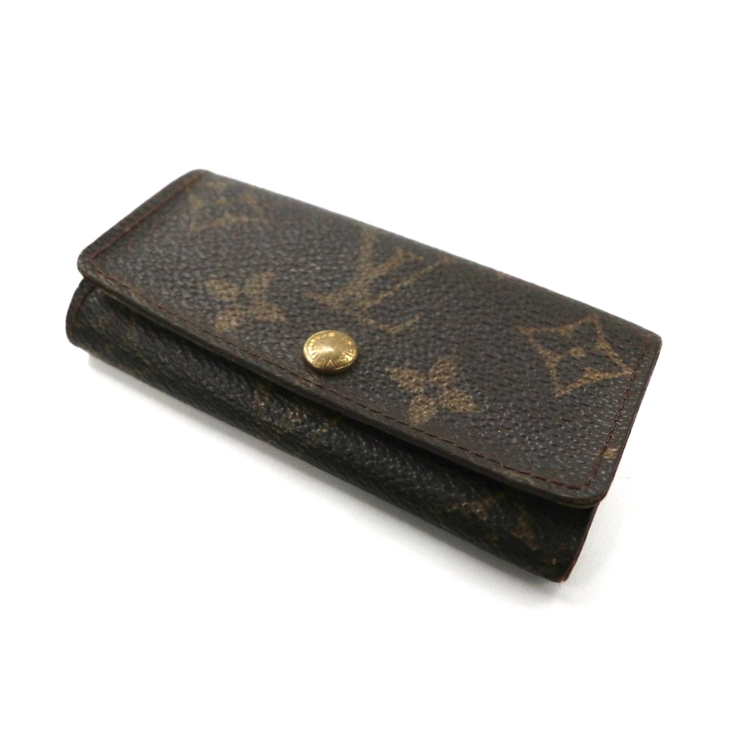 LOUIS VUITTON 4連キーケース ブラウン PVC モノグラム ミュルティクレ4 M62631 USA製