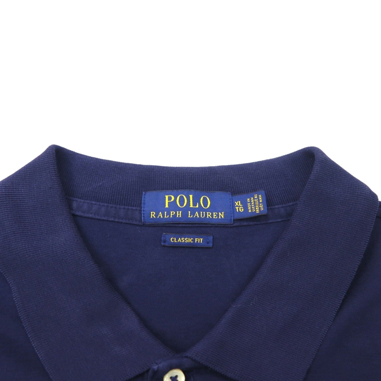 POLO RALPH LAUREN クラシックフィット ポロシャツ XL ネイビー コットン スモールポニー刺繍